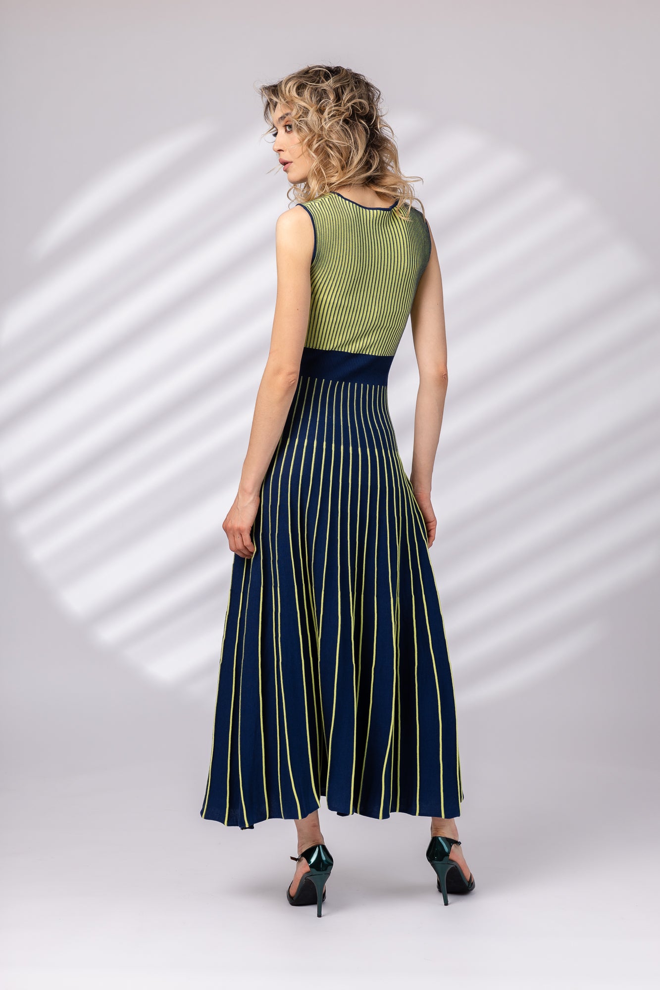 Rochie lunga in doua culori