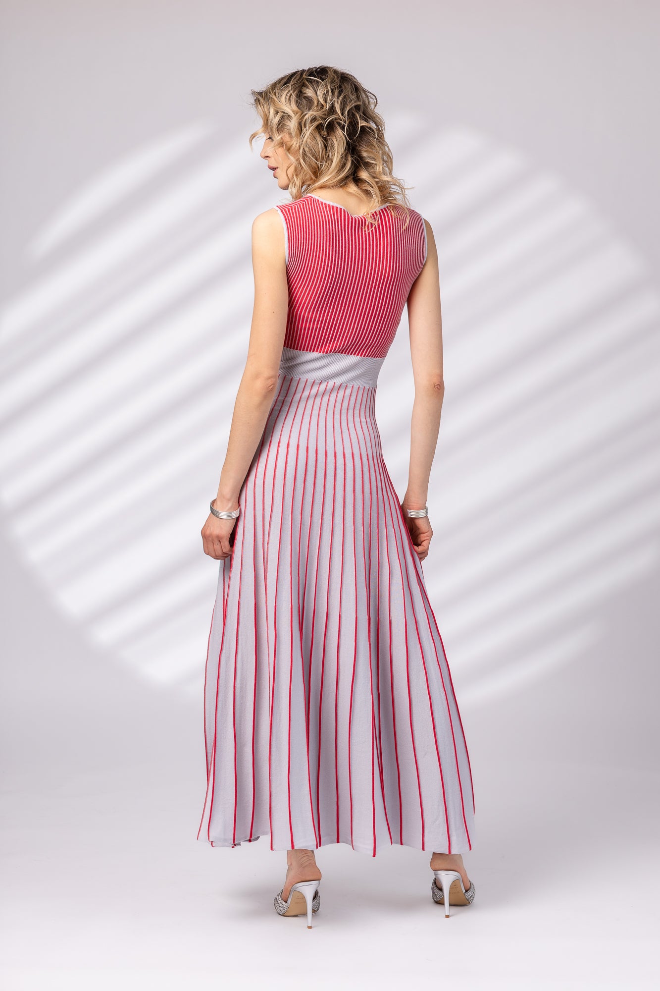 Rochie lunga in doua culori
