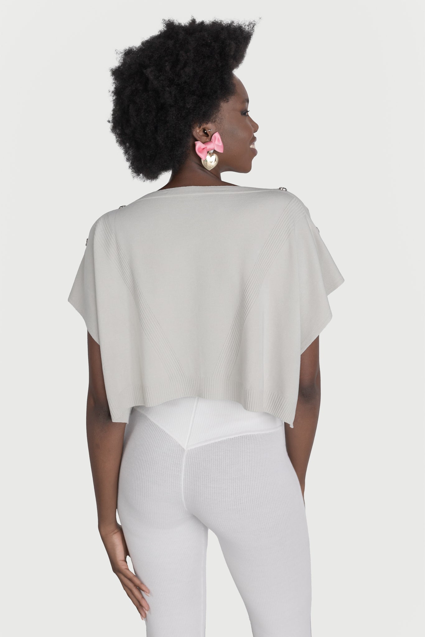 Top crop cu nasturi