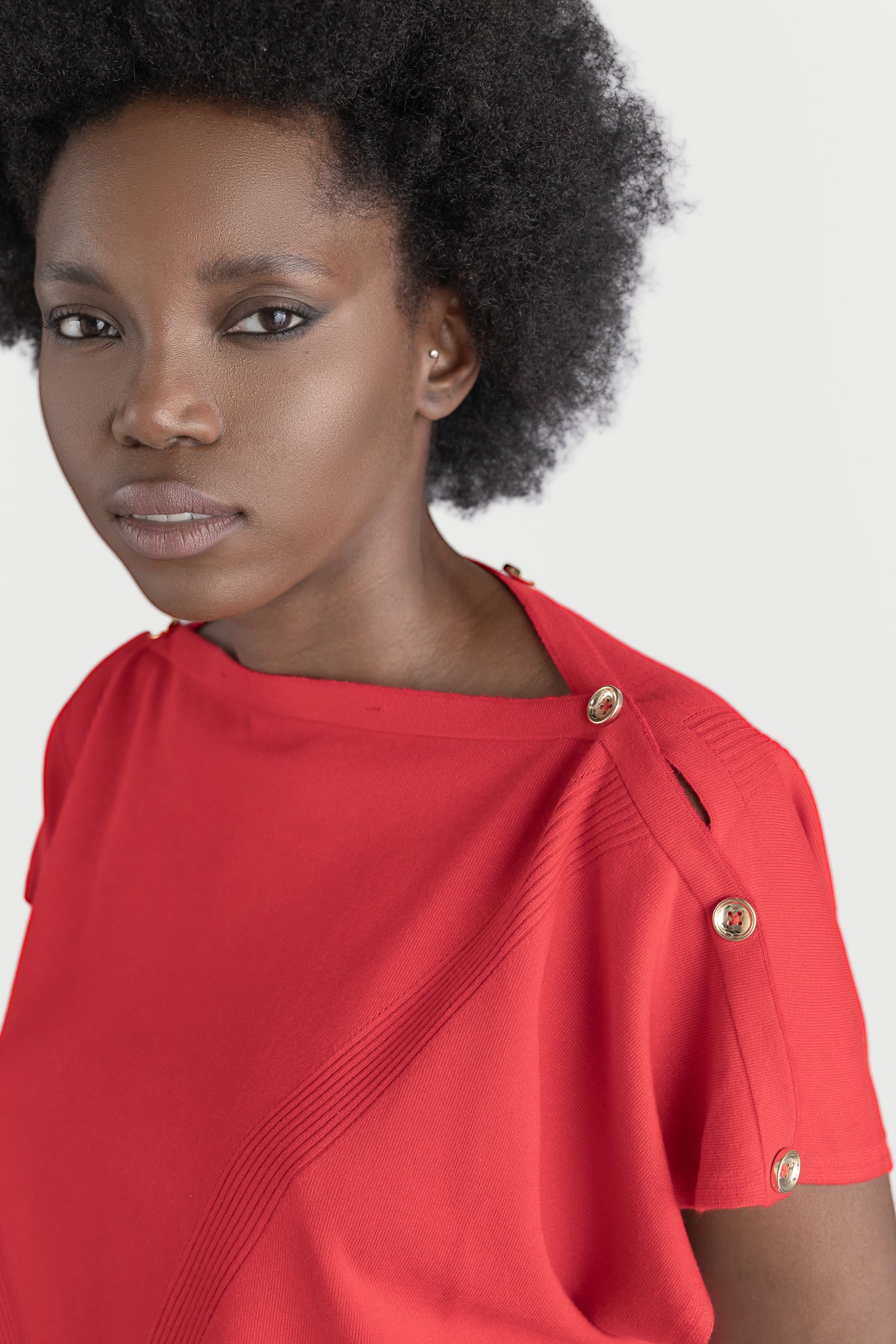 Top crop cu nasturi