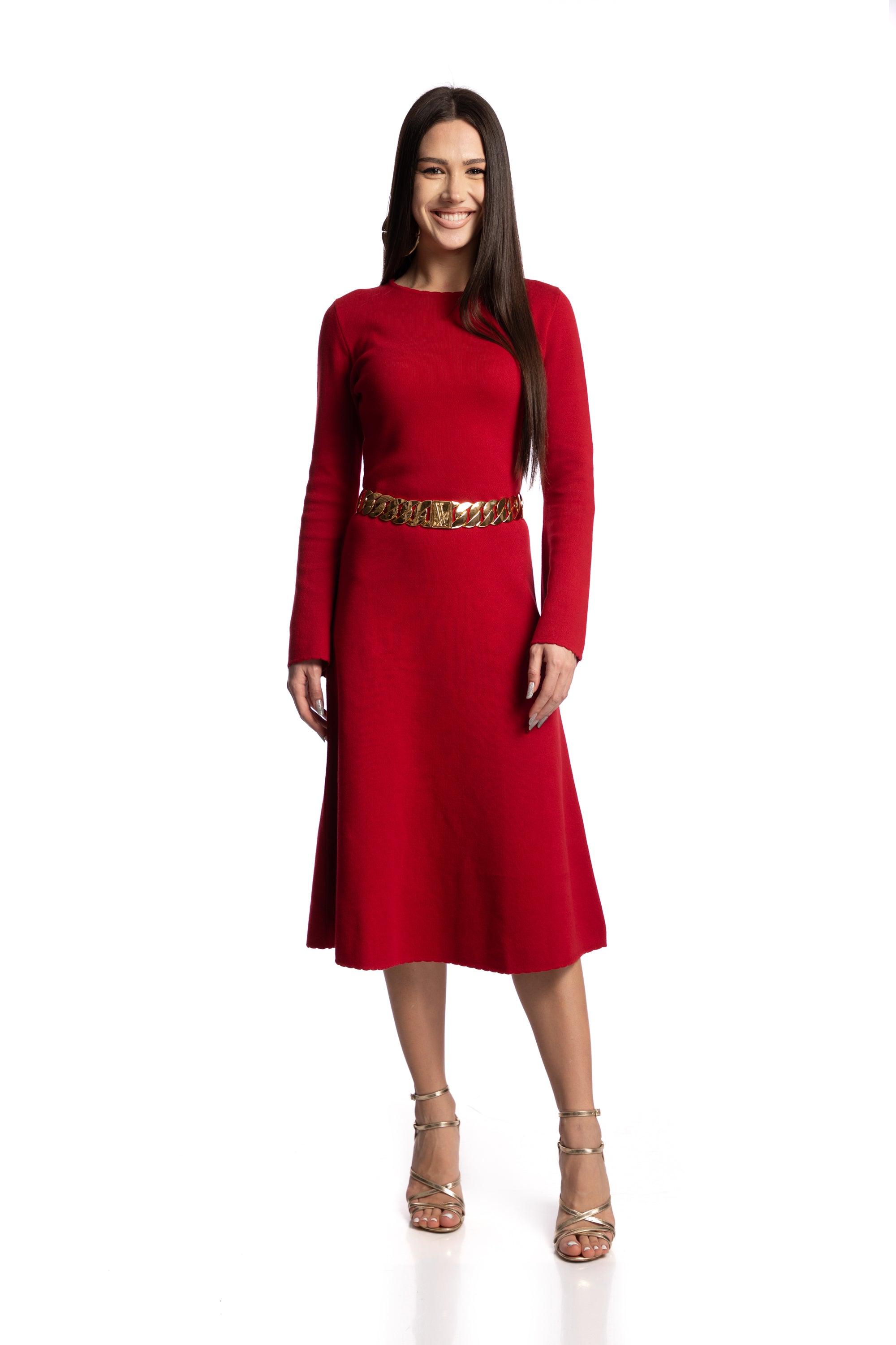 Rochie cu maneci clopot