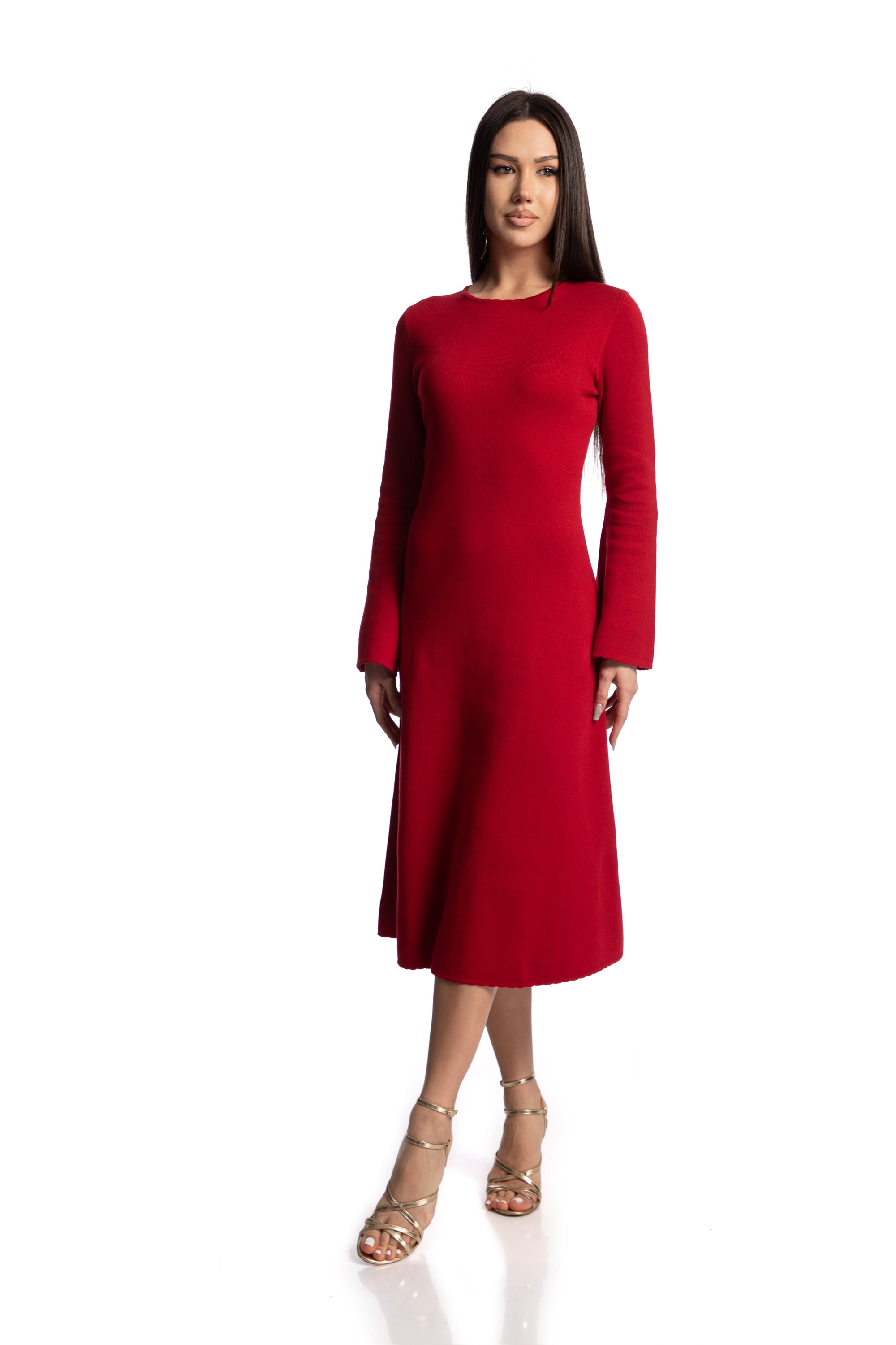 Rochie cu maneci clopot