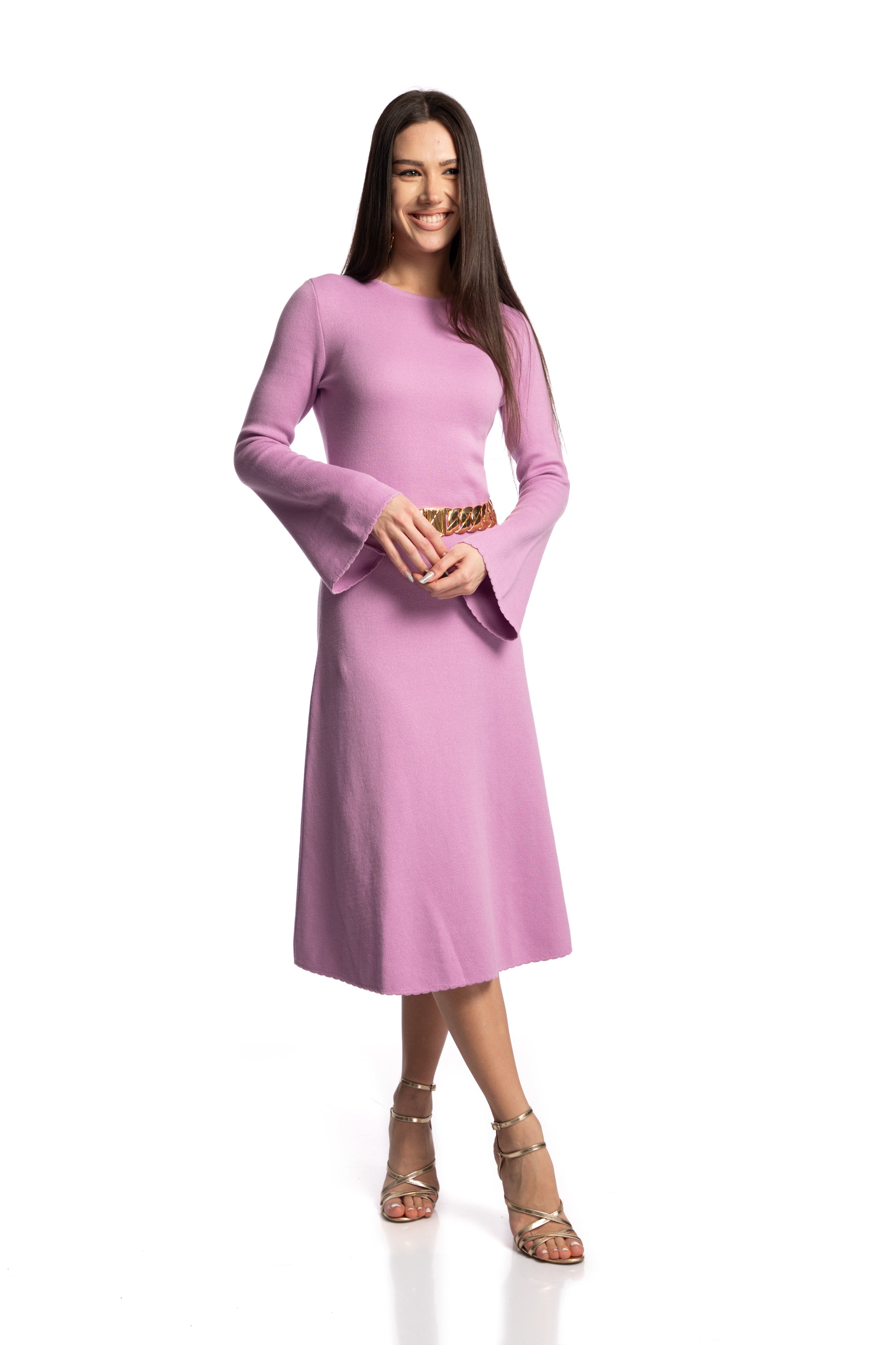 Rochie cu maneci clopot