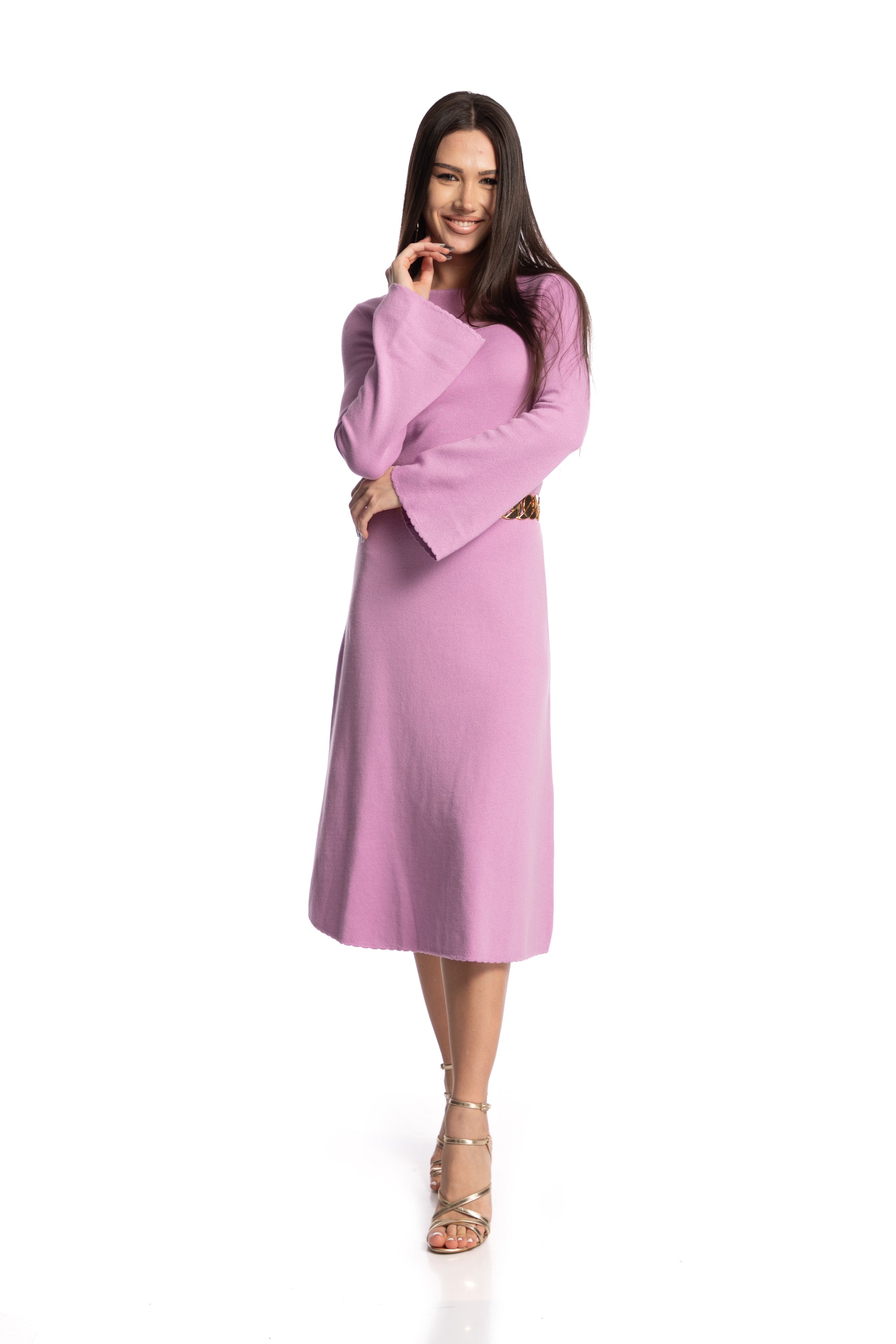 Rochie cu maneci clopot