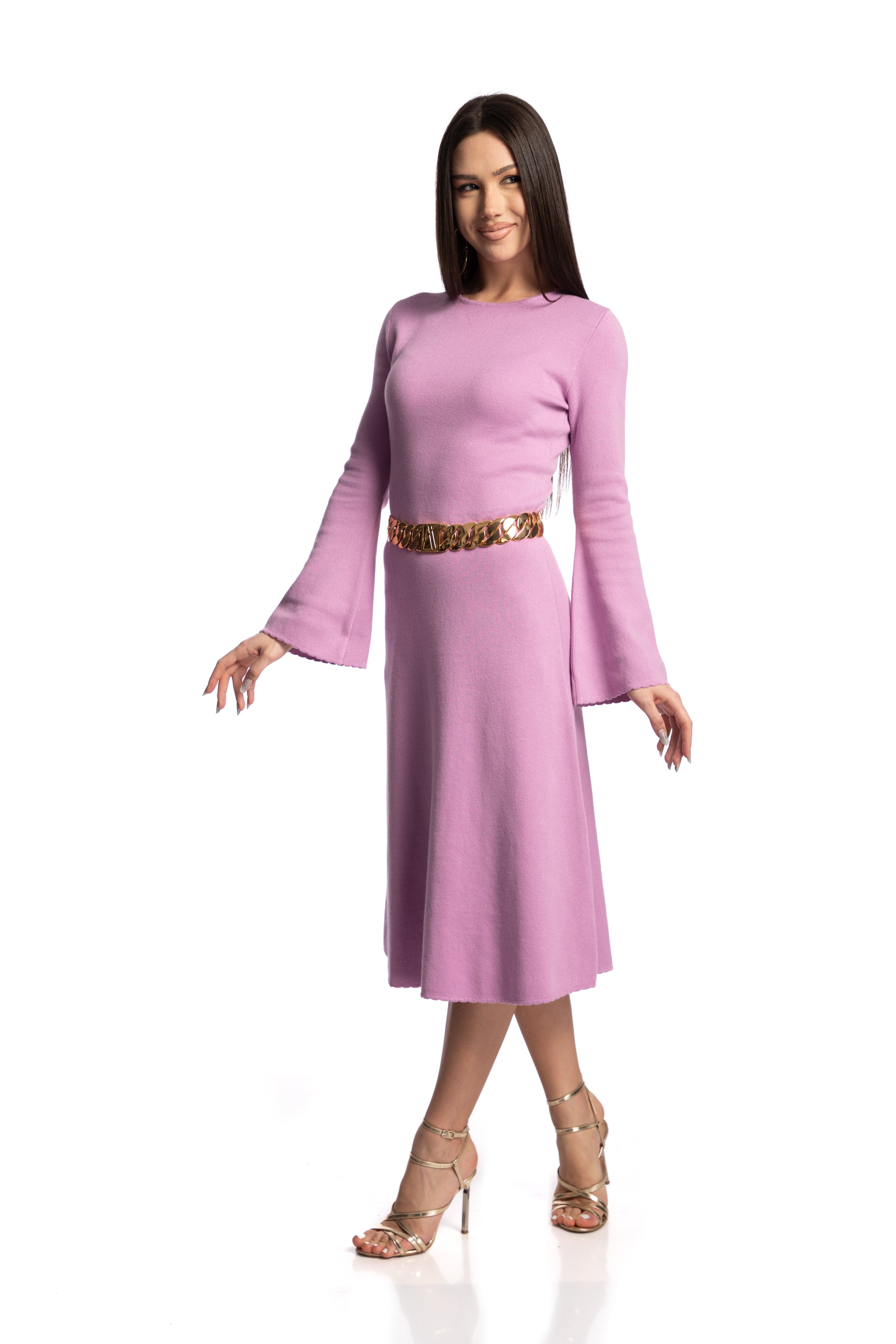 Rochie cu maneci clopot