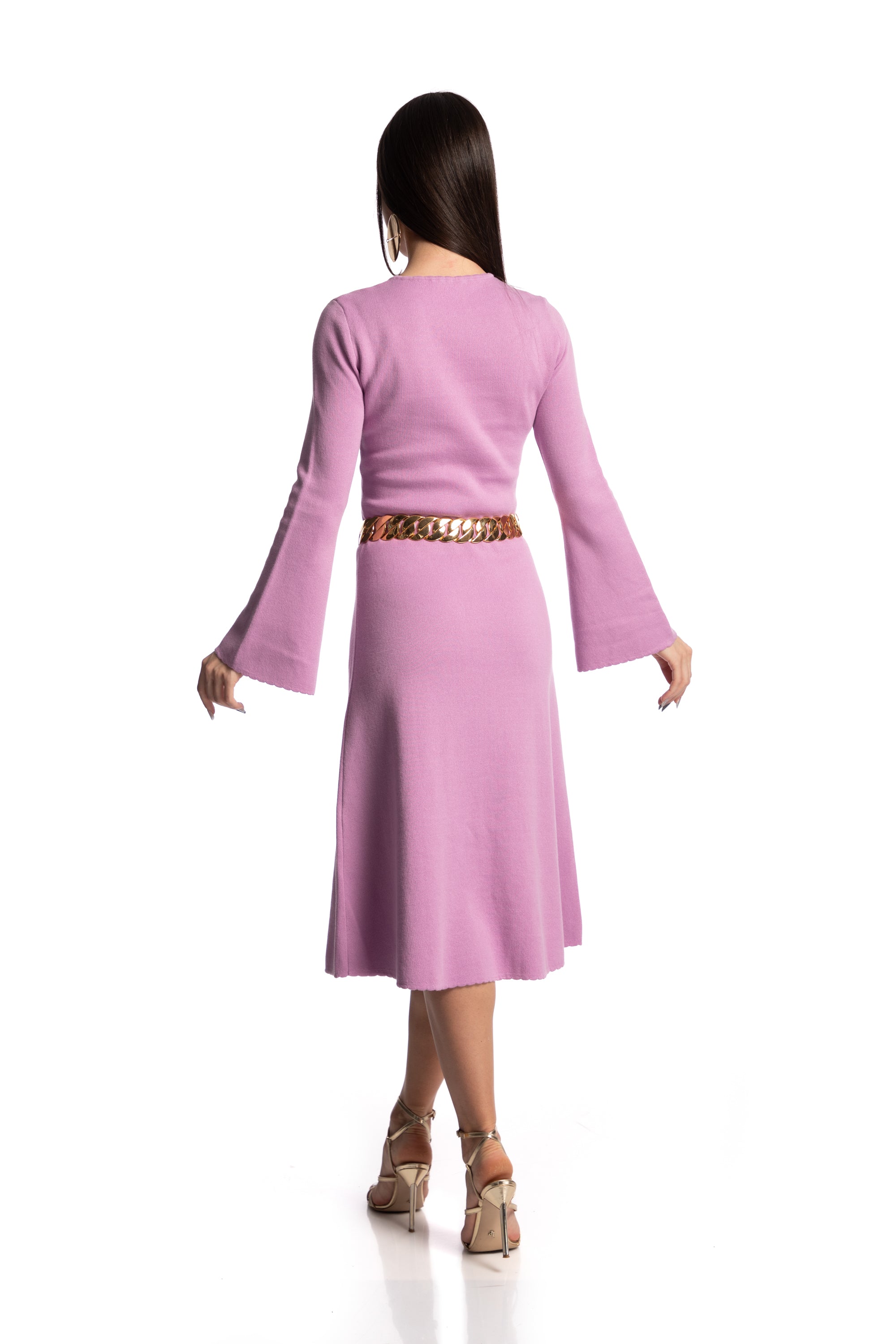 Rochie cu maneci clopot