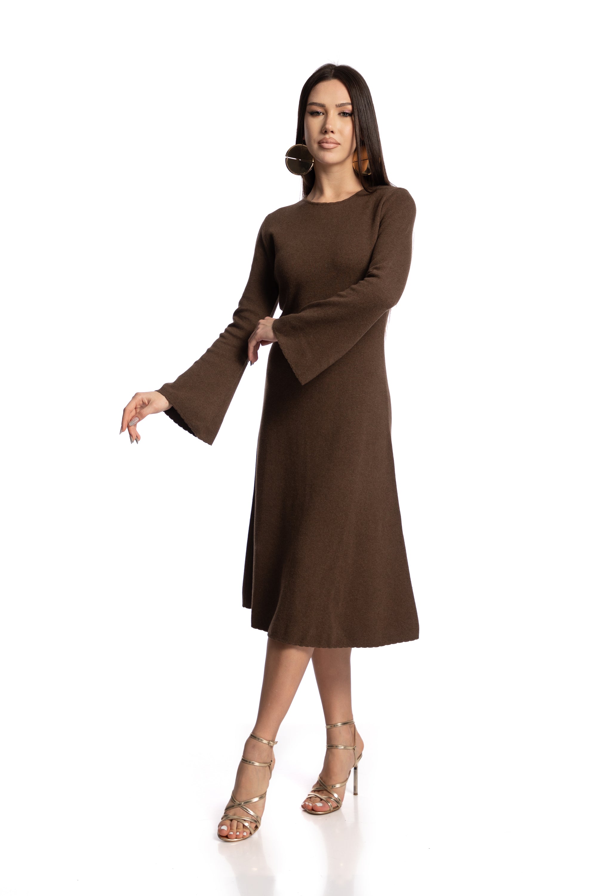 Rochie cu maneci clopot