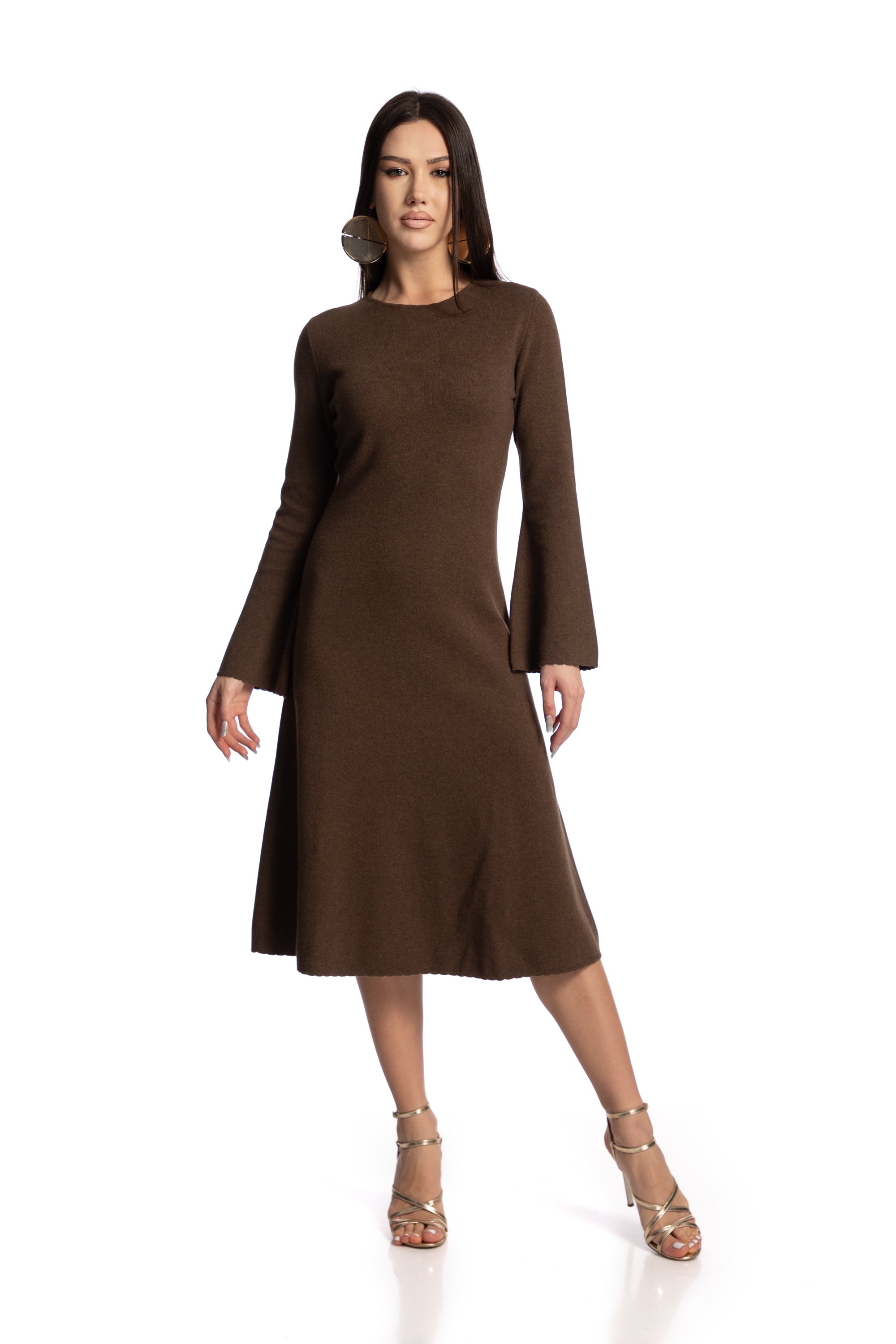Rochie cu maneci clopot