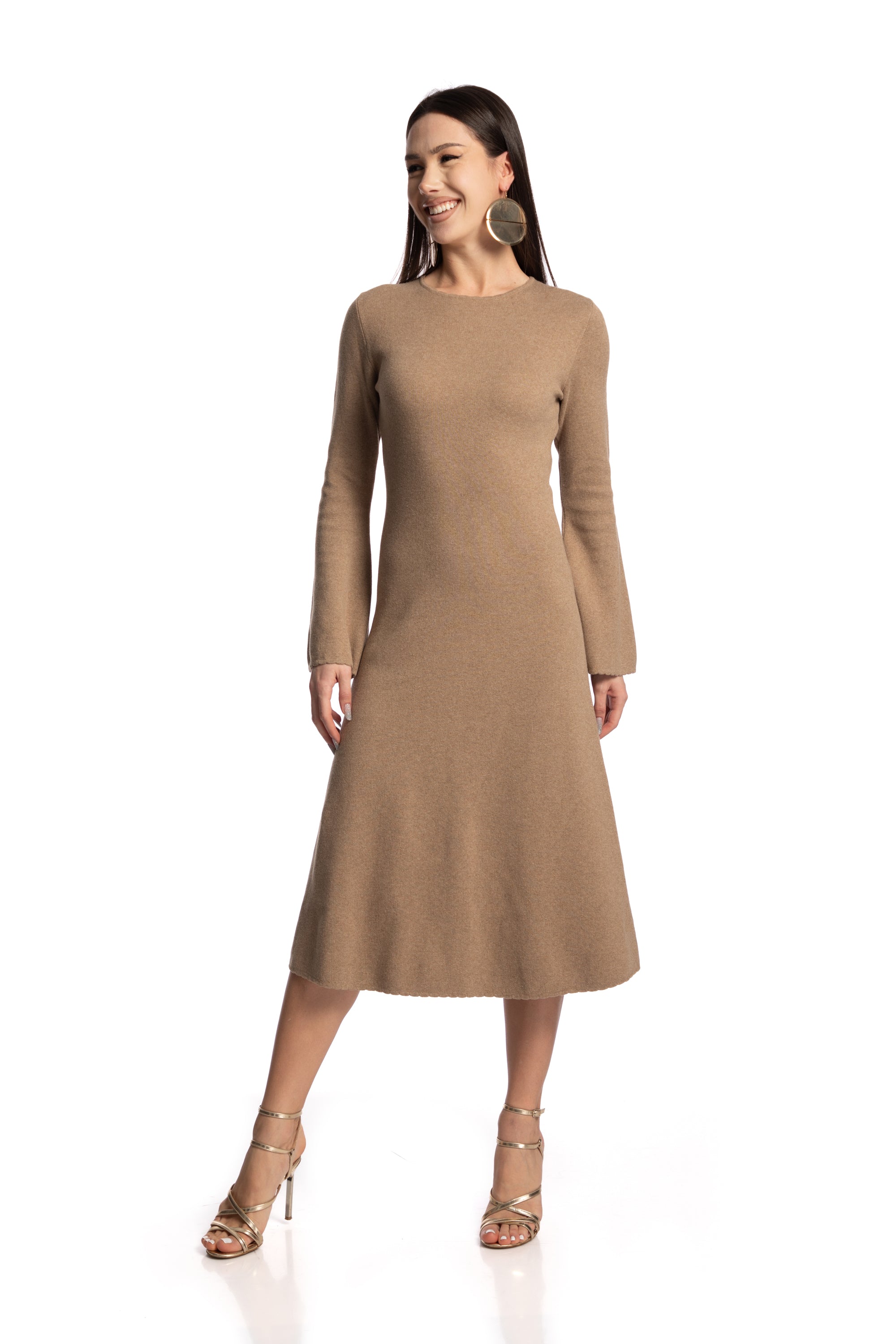 Rochie cu maneci clopot