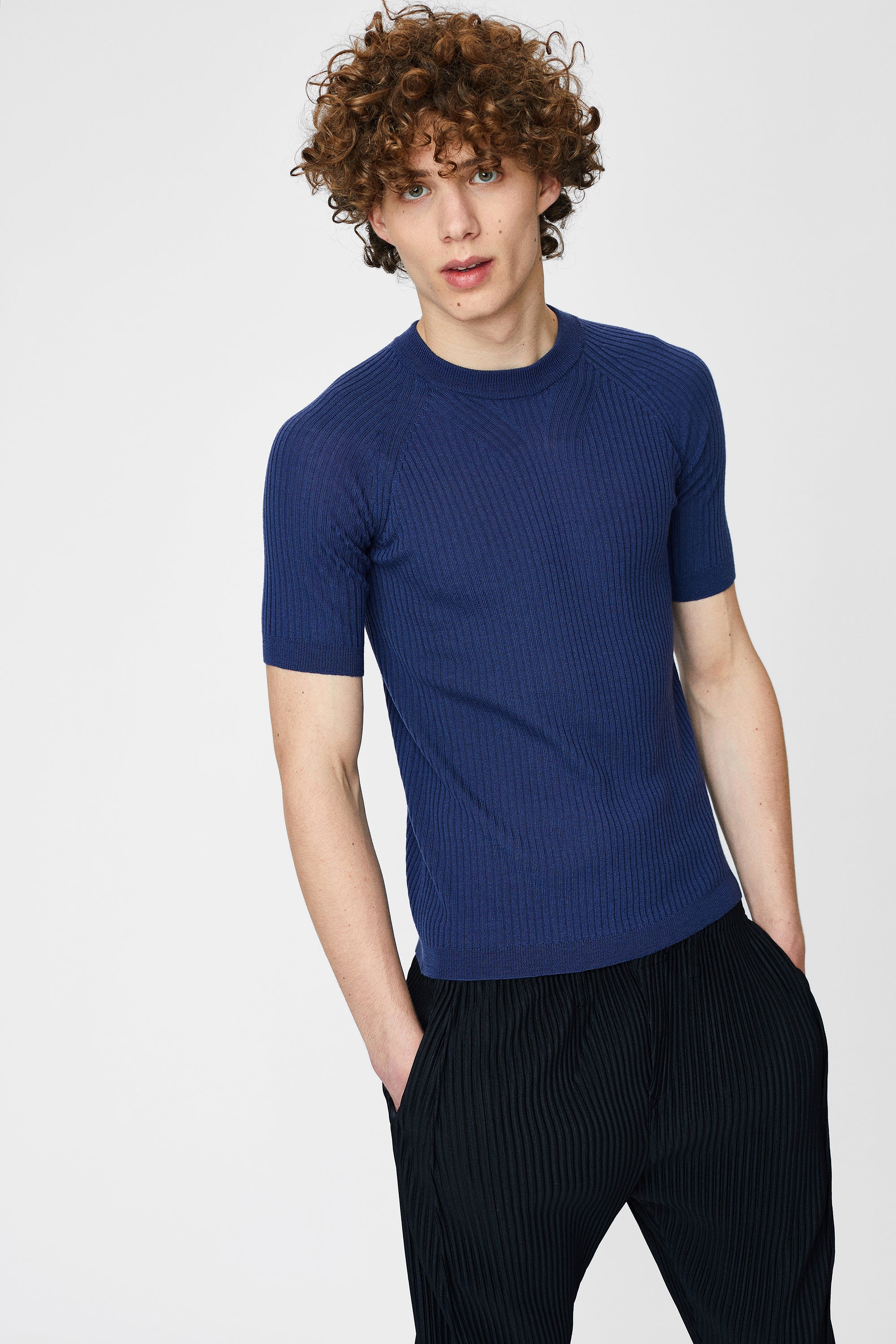 Tricou din lana cu maneca scurta