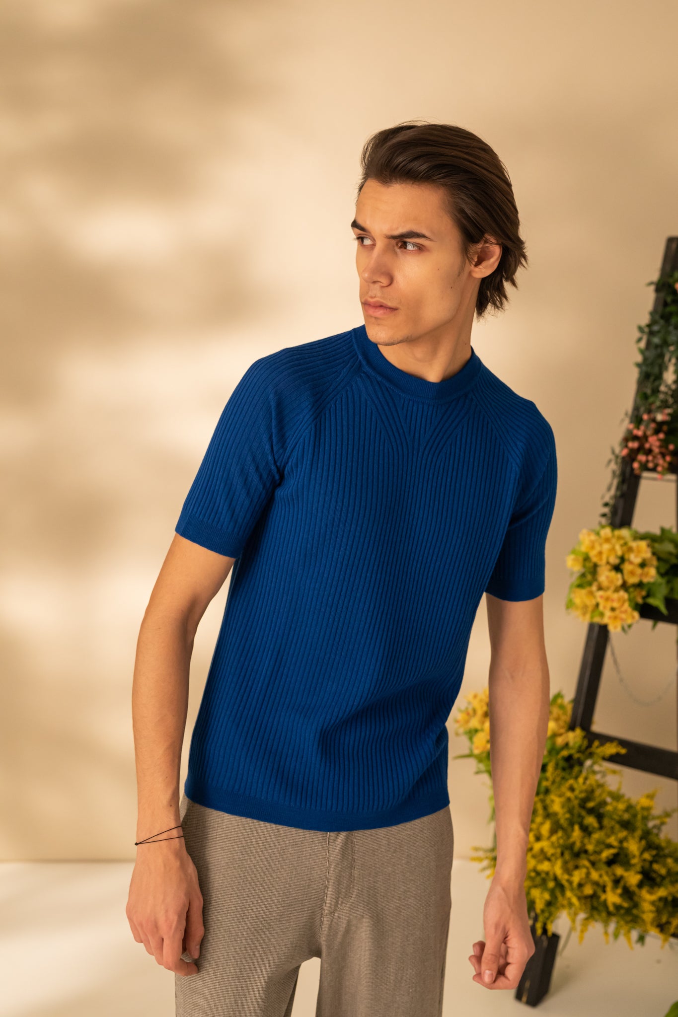 Tricou din lana cu maneca scurta
