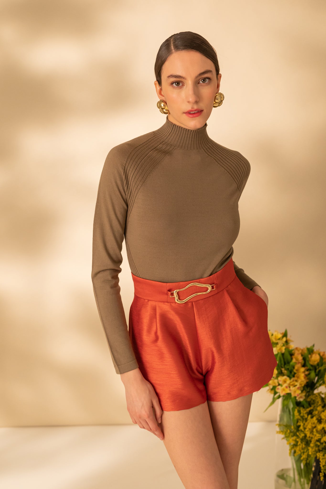 Pulover subtire cu maneci lungi pentru femei