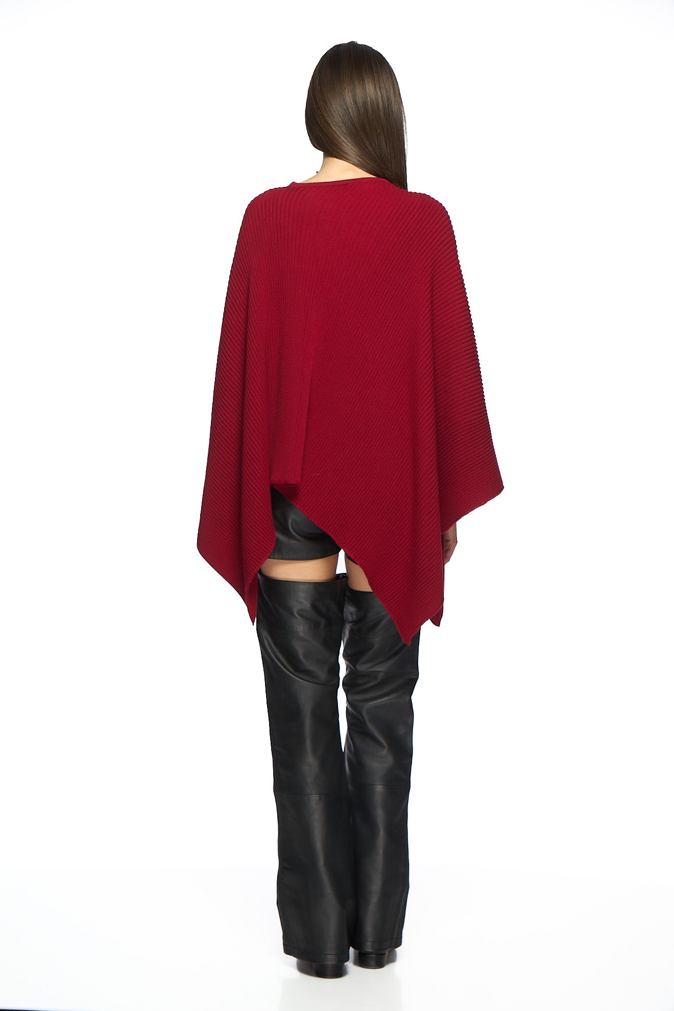 Poncho cu guler detasabil Catalina