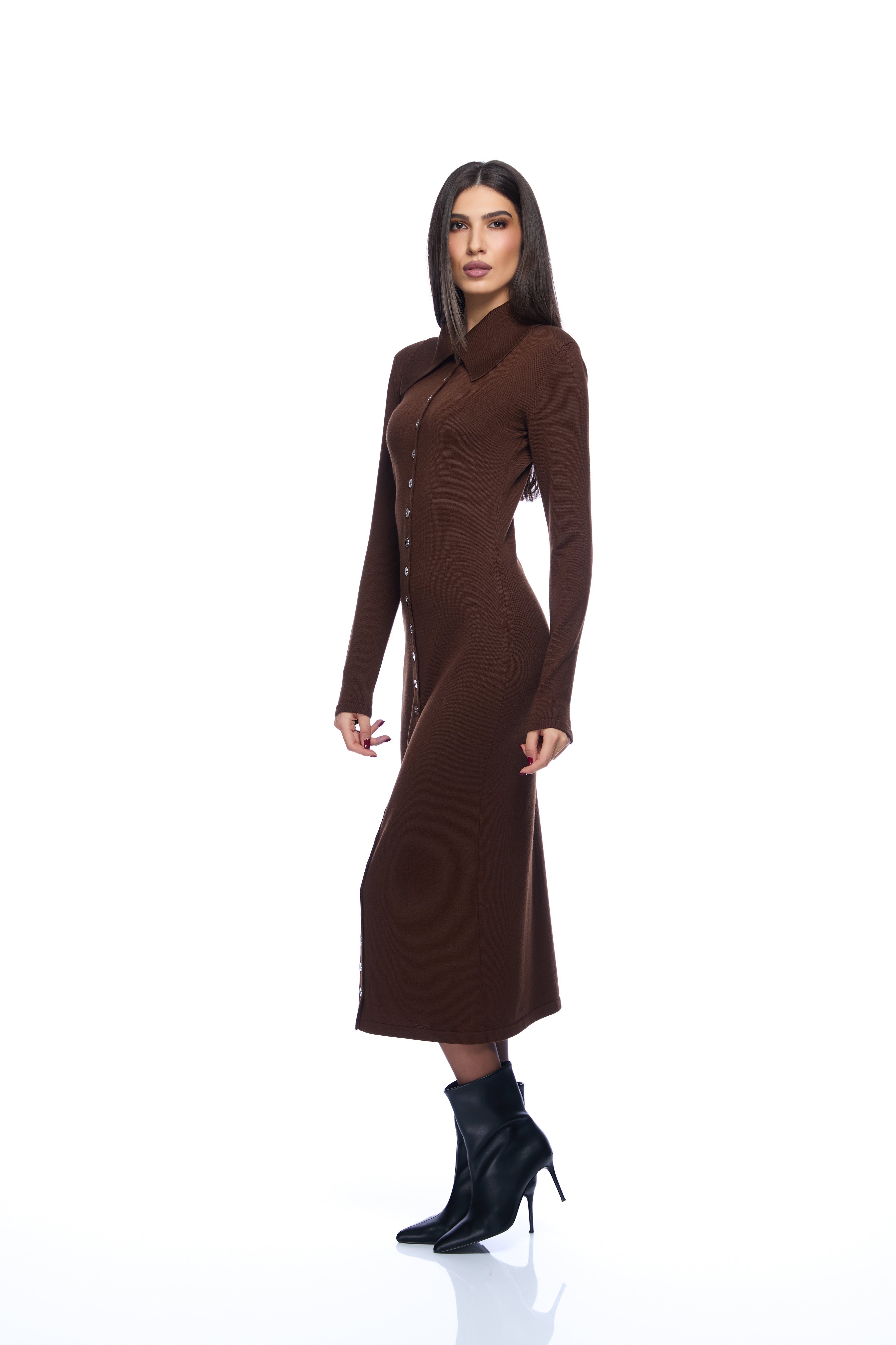 Rochie cu guler polo