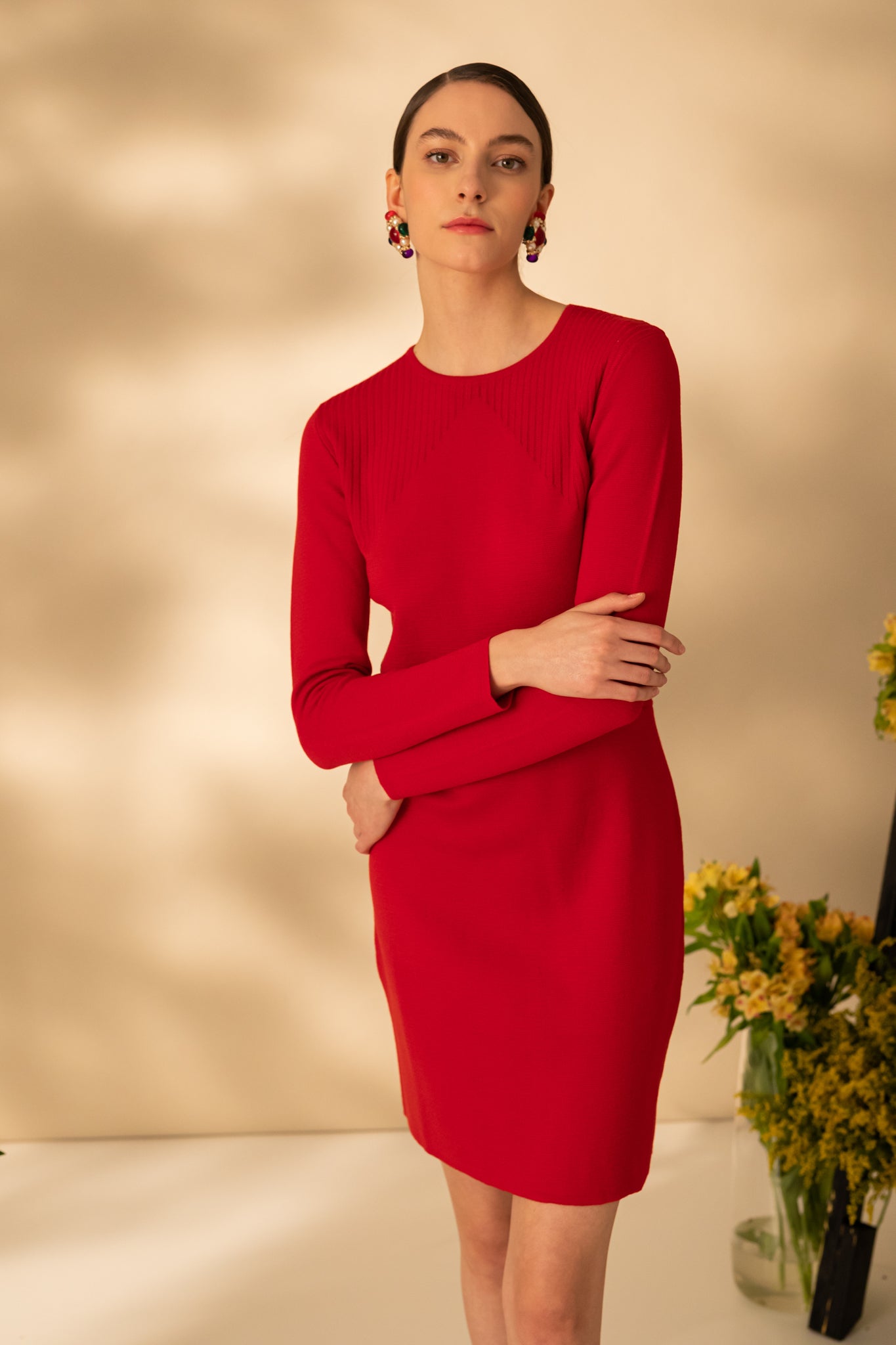Rochie scurta din lana